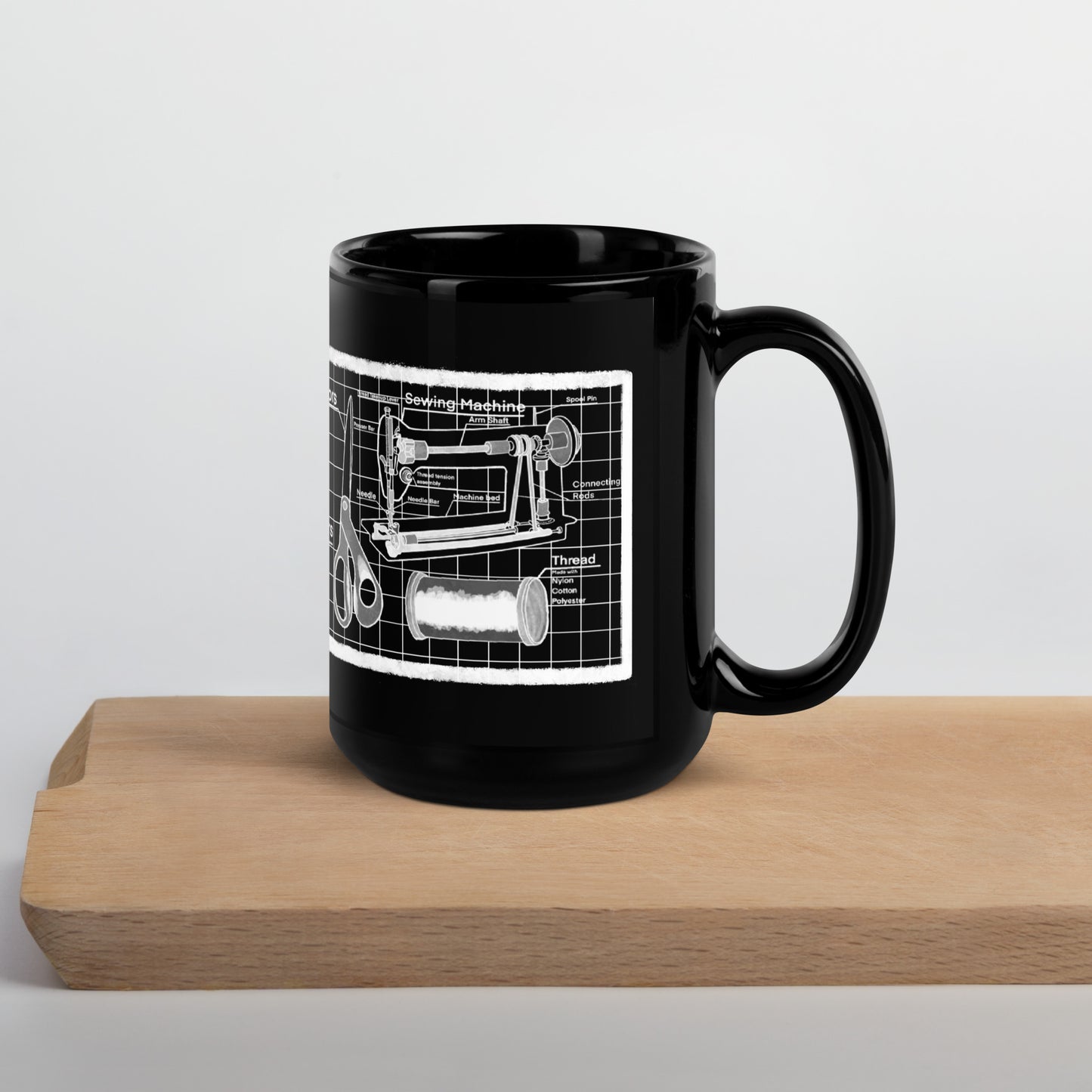 Tailor's Kit Black Mug