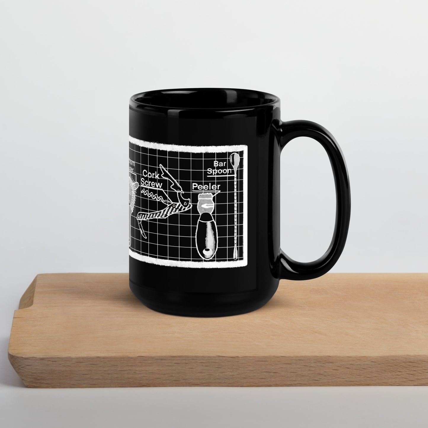 Bartender's Kit Black Mug