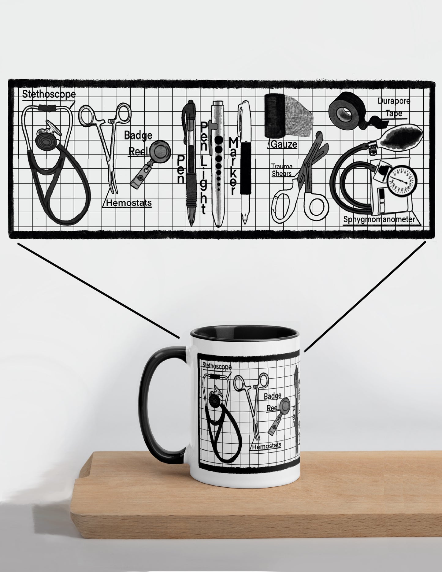 Nurse’s Kit Mug with Color Inside