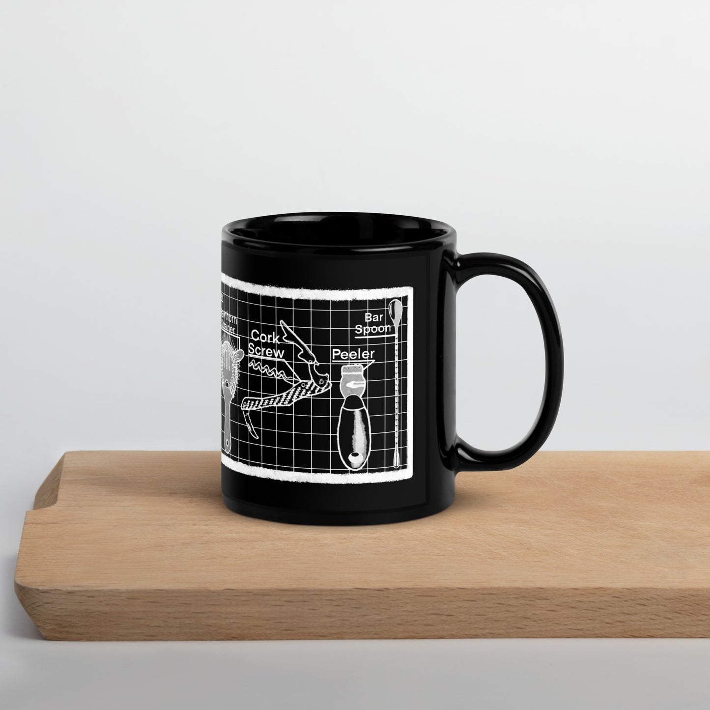 Bartender's Kit Black Mug