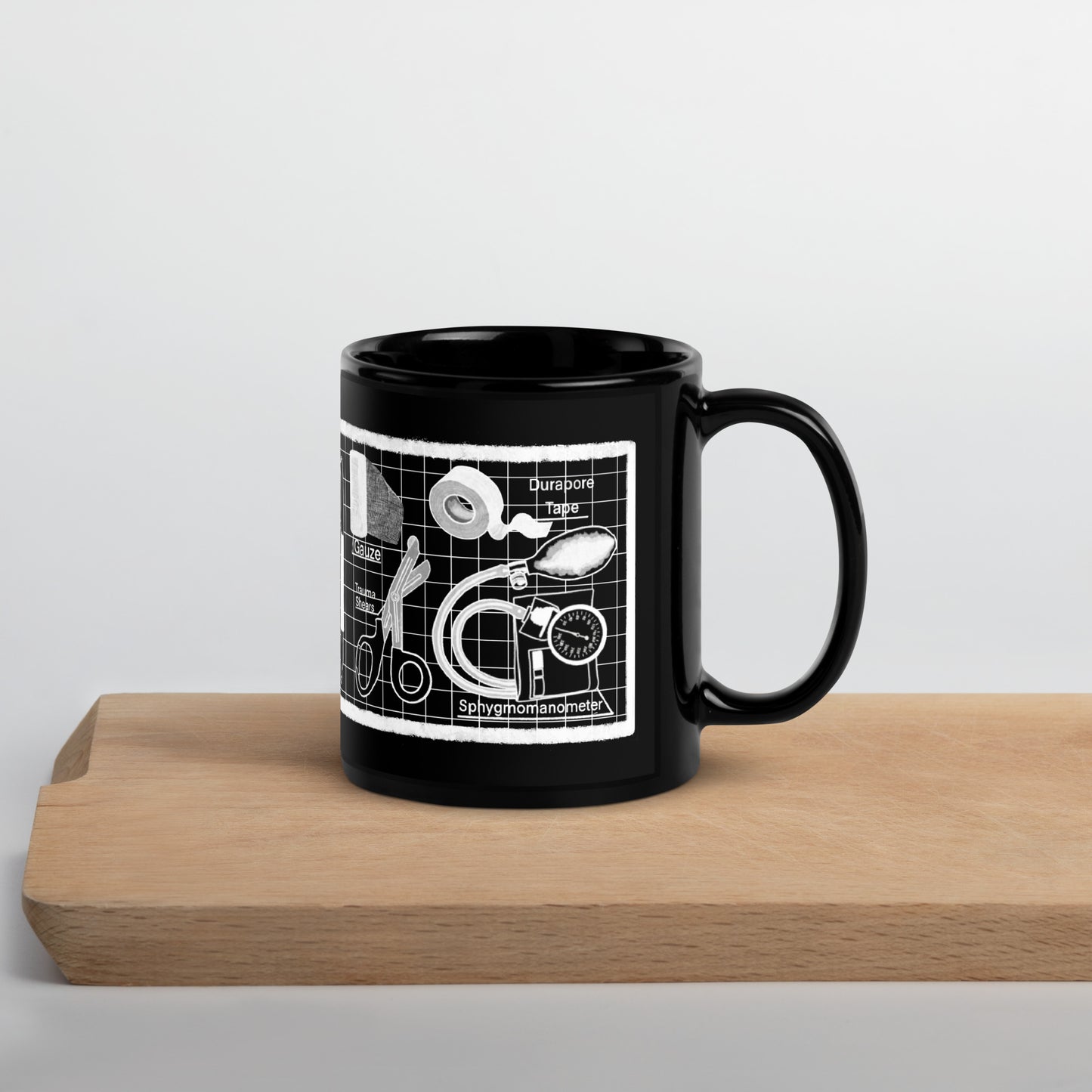 Nurse’s Kit Black Mug