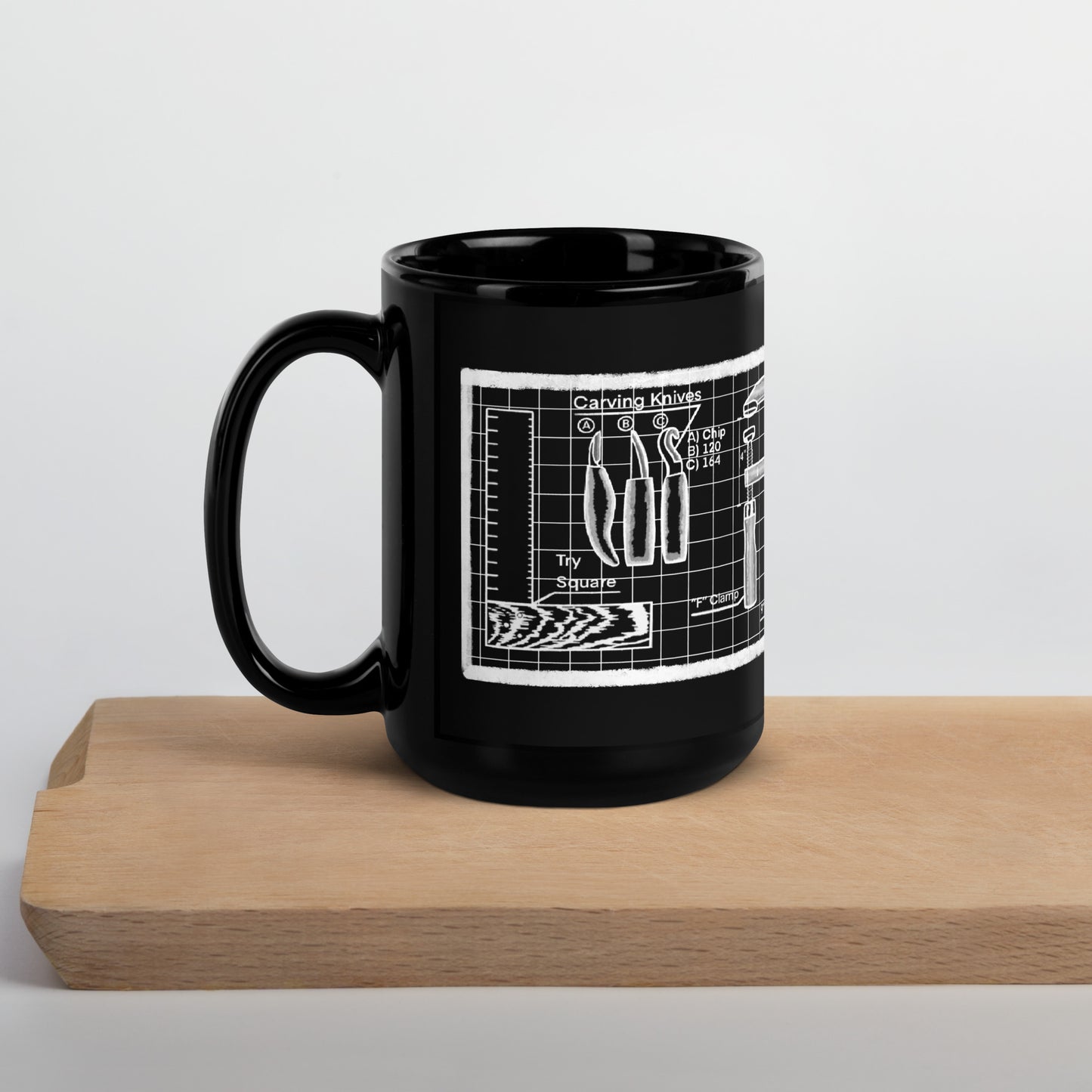 Carpenter's Kit Black Mug
