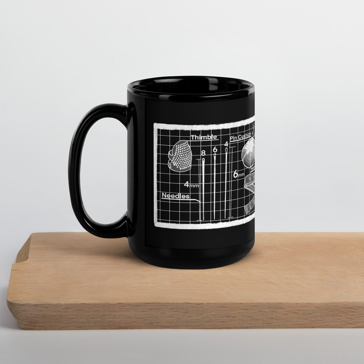 Tailor's Kit Black Mug