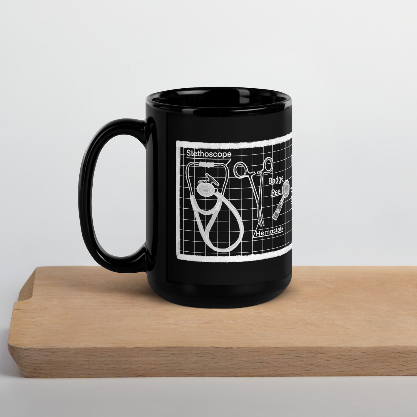 Nurse’s Kit Black Mug