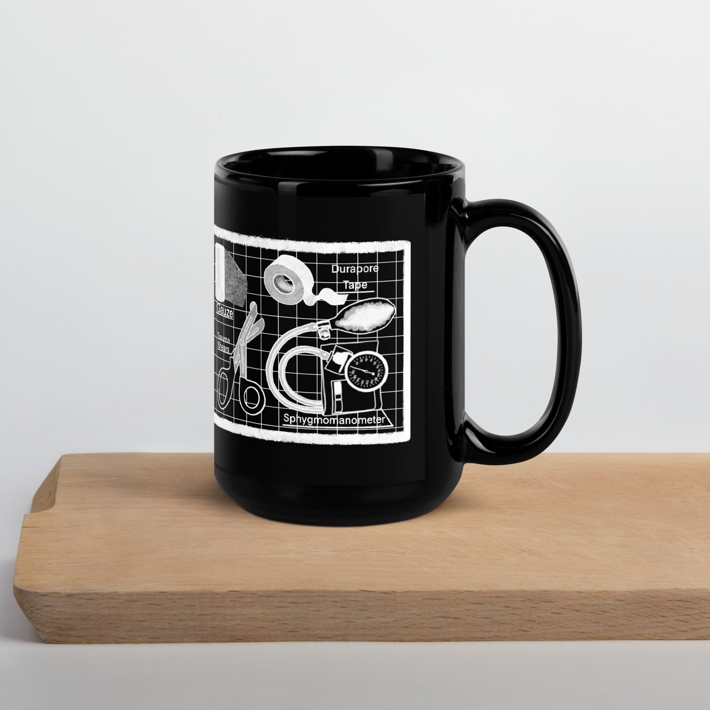Nurse’s Kit Black Mug