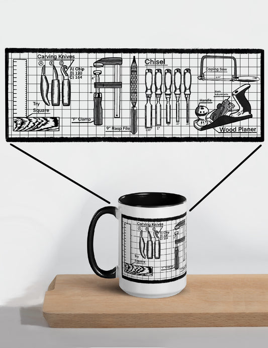 Carpenter’s Kit Mug with Color Inside