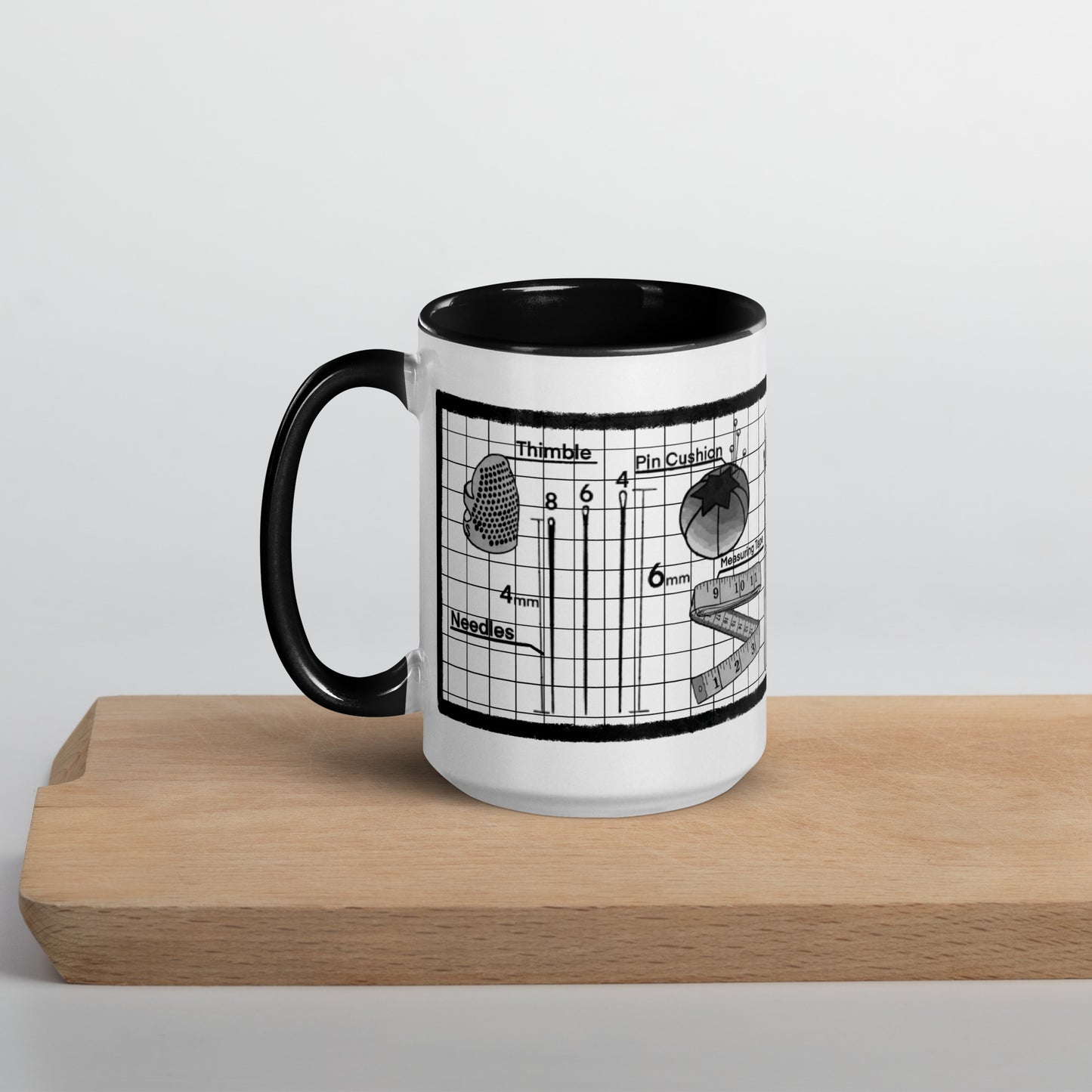 Tailor's Kit Mug with Color Inside