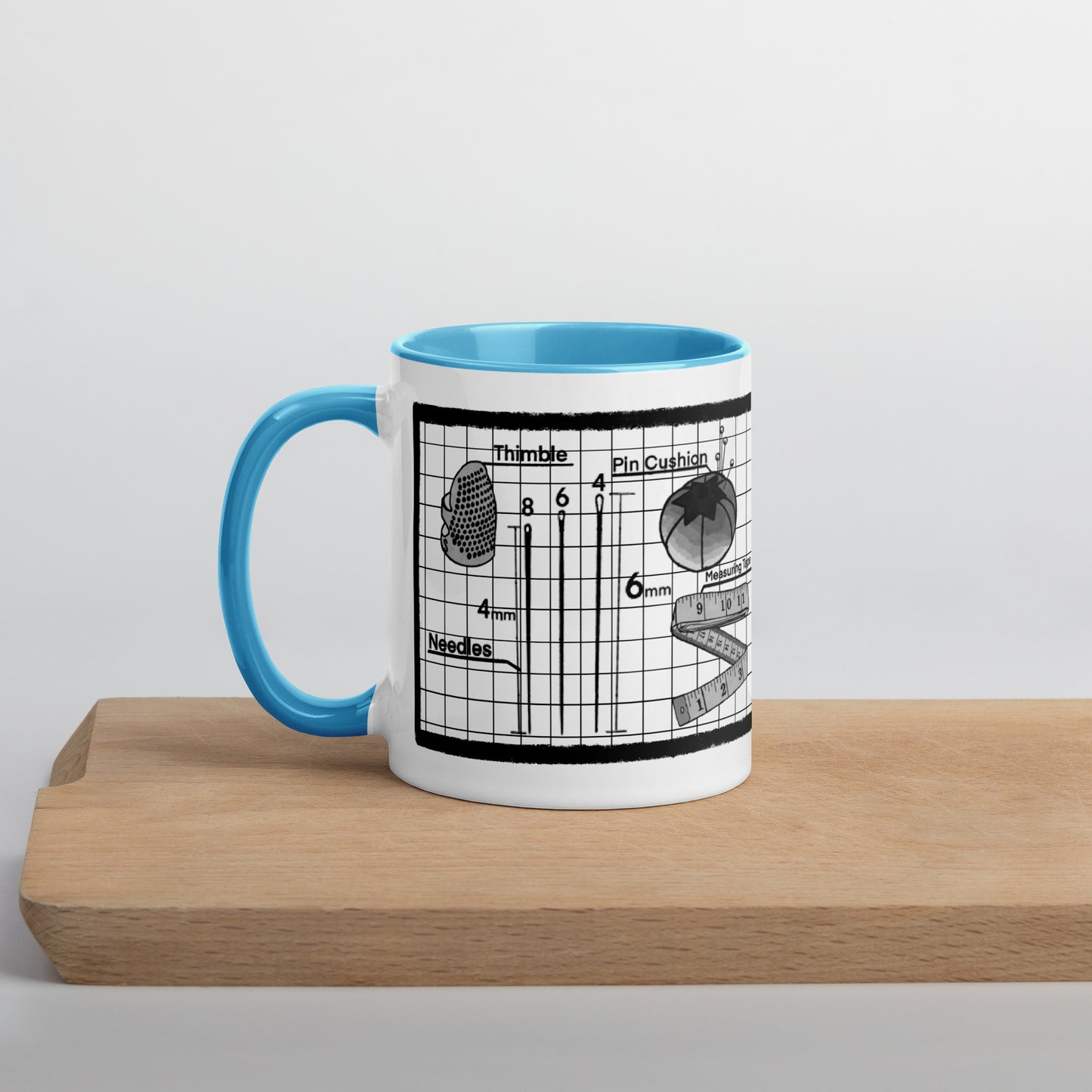 Tailor's Kit Mug with Color Inside