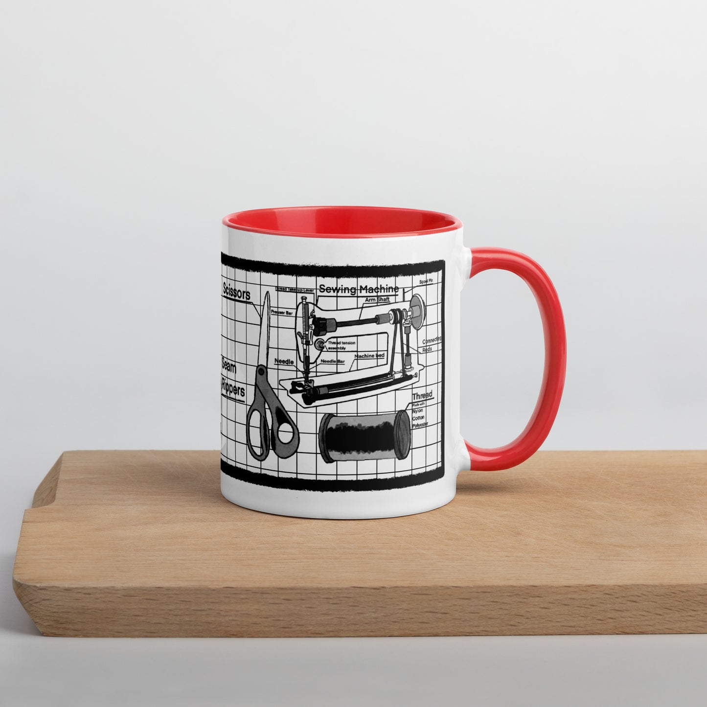 Tailor's Kit Mug with Color Inside